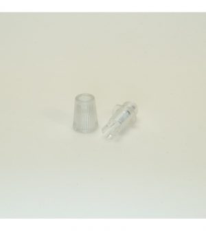 Πλαστικό εξάρτημα φωτιστικών για σύσφιξη καλωδίου διάφανο