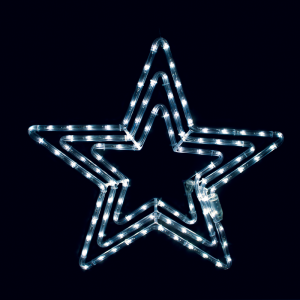 X081082231 "3 STARS" 108 LED ΣΧΕΔΙΟ 4.5m ΜΟΝΟΚΑΝΑΛ ΦΩΤΟΣΩΛ ΨΥΧΡΟ ΛΕΥΚΟ ΜΗΧΑΝΙΣΜΟ FLASH IP44 56cm 1.5m ΚΑΛΩΔ