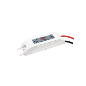 MP12CV24 ^MINI PLASTIC CV LED DRIVER 12W 230V AC-24V DC 0.5A IP20 WITH CABLES