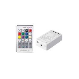 RF24-AUDIO POWER RGB & RGBW(2 IN 1) AUDIO LED MUSIC CONTROLLER 15A/16A 180/192W 12V 360/384W 24V & RF REMOTE